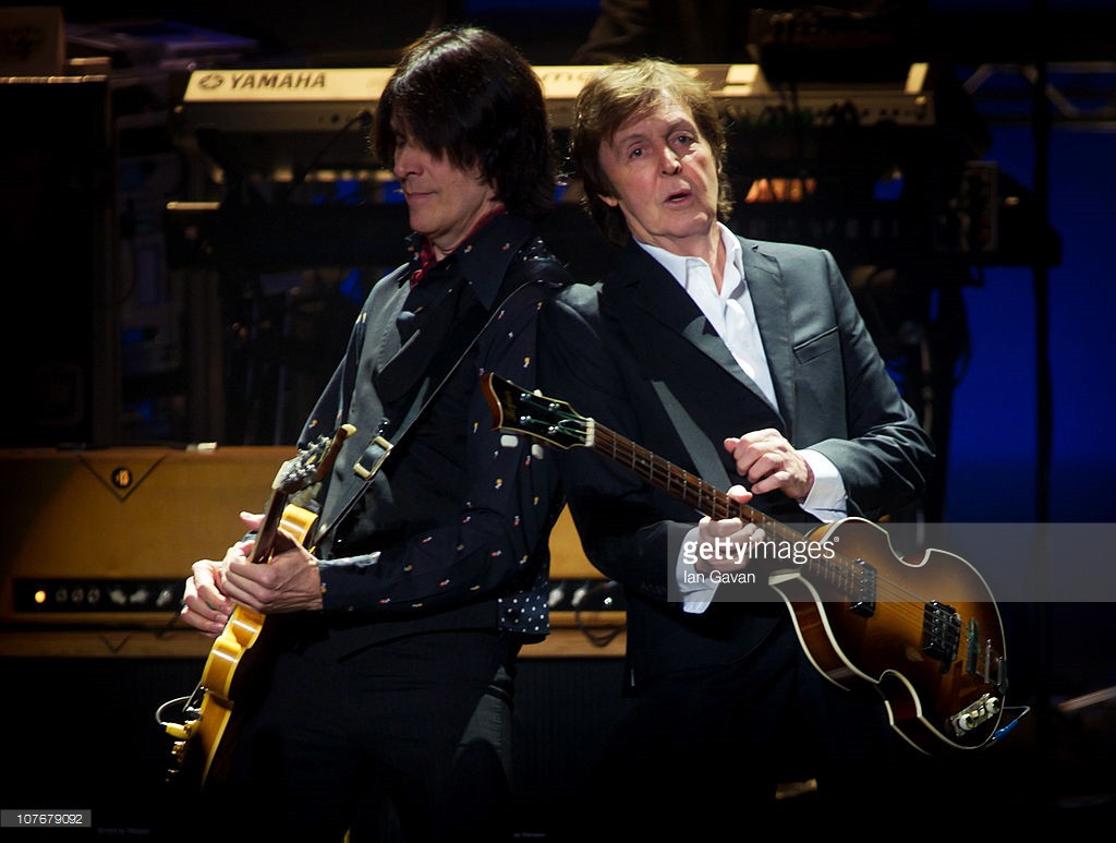 Sir Paul McCartney performs live at at the Hammersmith Apollo on December 18, 2010 in London, England.