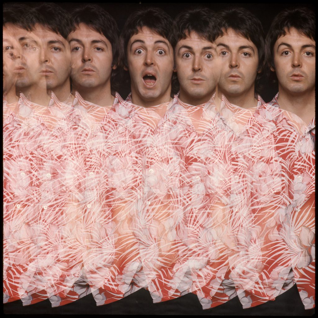 Paul from the 'Wings At The Speed Of Sound' album artwork. Taken by Clive Arrowsmith