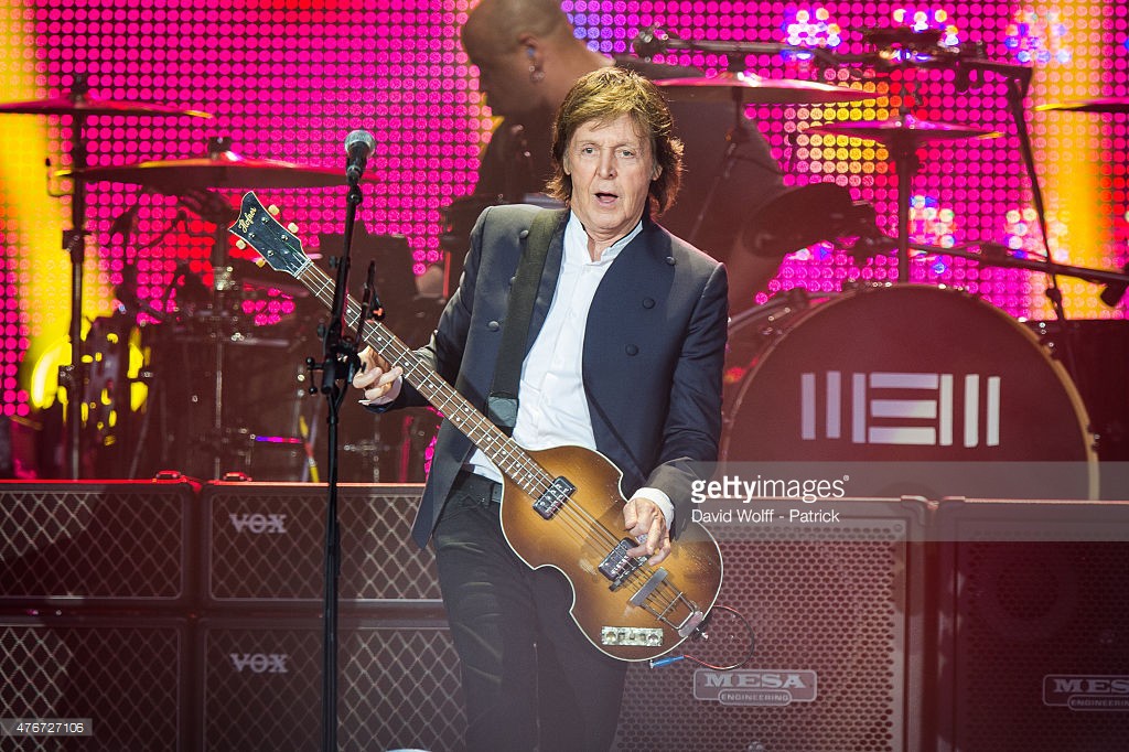 Sir Paul McCartney performs at Stade de France on June 11, 2015 in Paris, France.