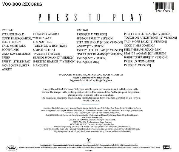 Press Play (2) Discography