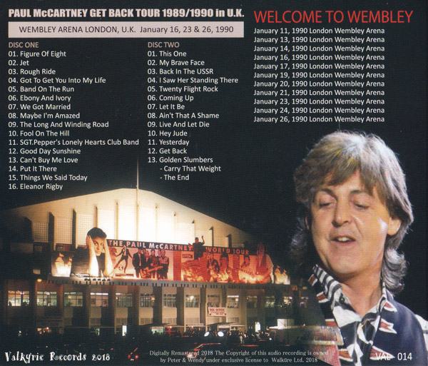 Welcome To Wembley 1990 (Unofficial live) by Paul McCartney - The 