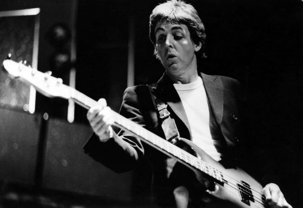 Paul McCartney with Wings performing at the Royal Court Theatre, Liverpool. 25th November 1979. 