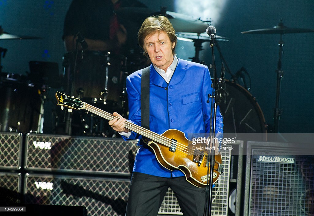 Paul McCartney performs at Palais Omnisports de Bercy on November 30, 2011 in Paris, France.