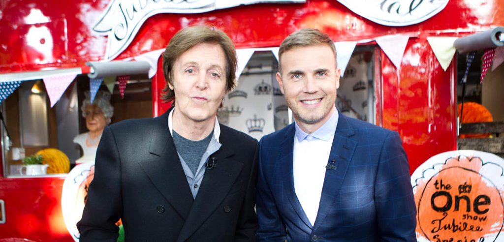 Paul with Gary Barlow