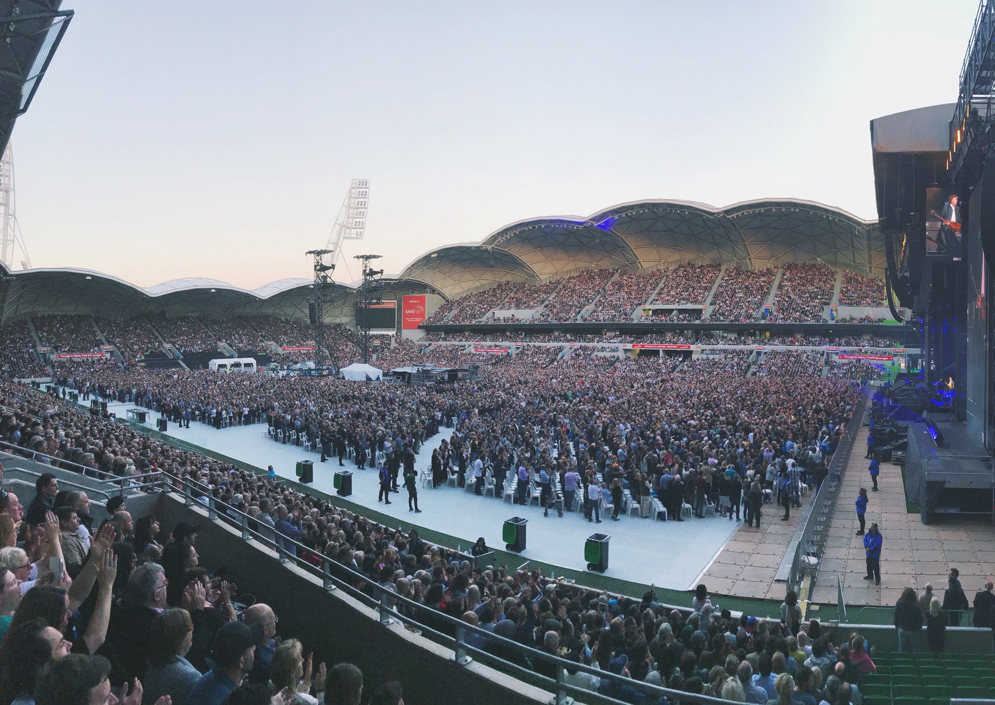Paul McCartney concert at AAMI Park in Melbourne on Dec 6, 2017