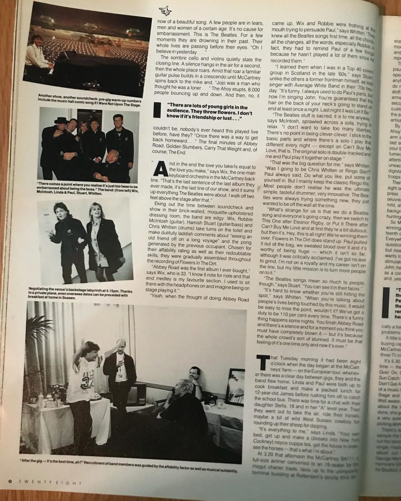 Press interview with Paul McCartney • February 1990 for Q Magazine